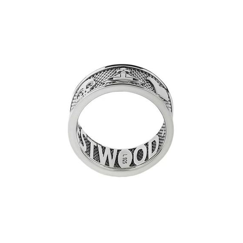 картинка Кольца Kingston Rings унисекс Vivienne Westwood, серебряный от магазина Одежда+