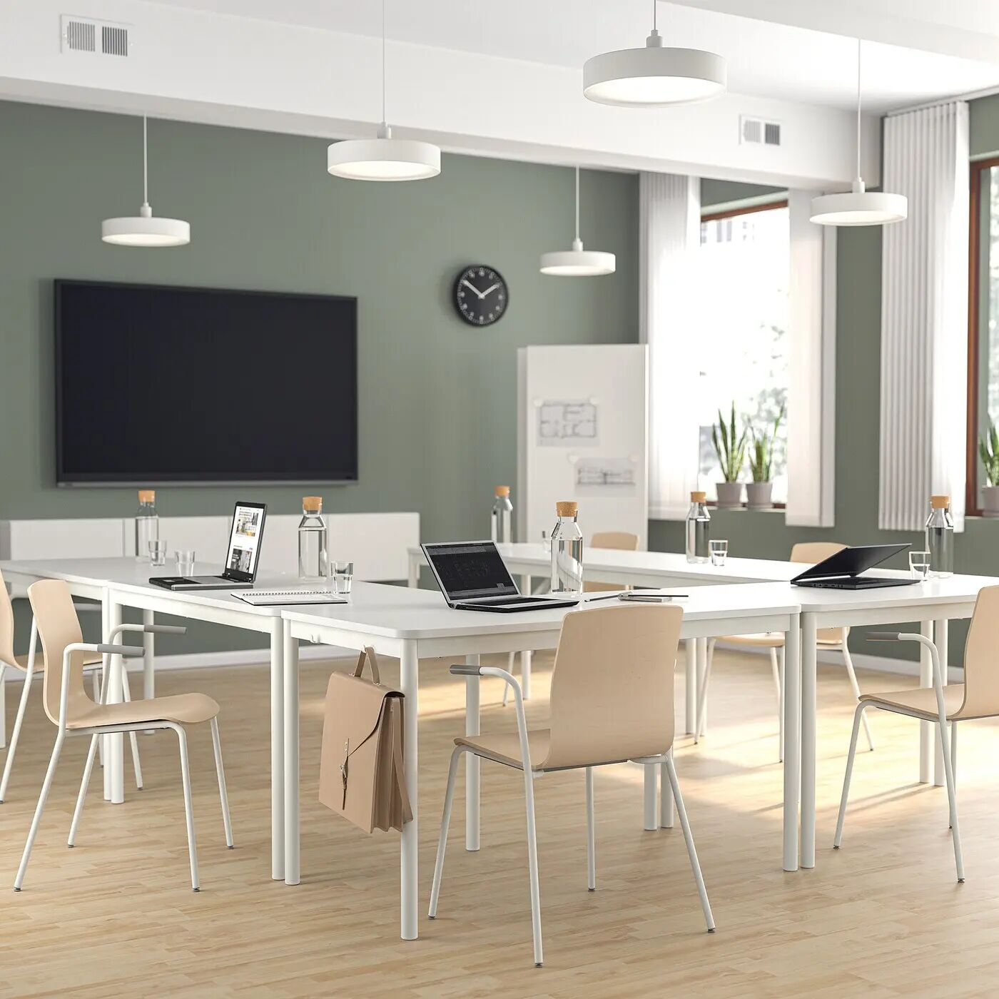 картинка Конференц-стул LÄKTARE IKEA, белый от магазина Одежда+