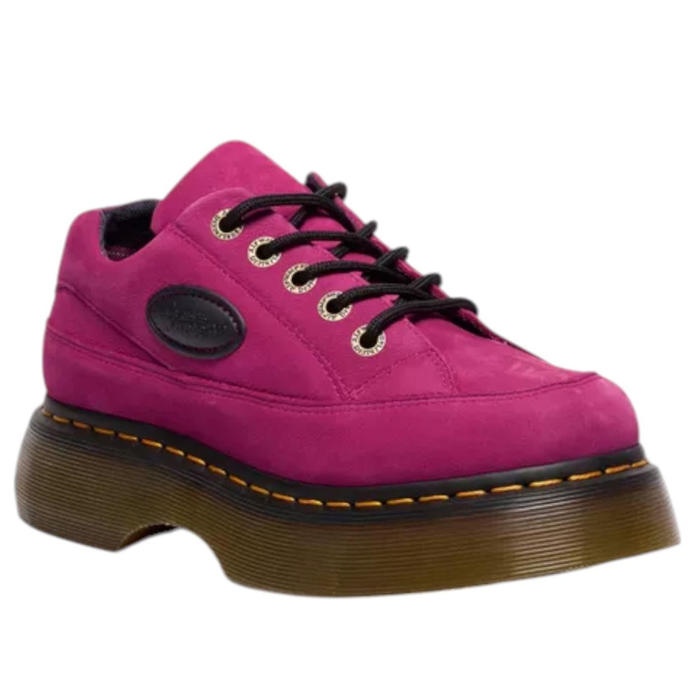 картинка Ботинки Dr. Martens BUZZ 5-EYE Milled Nubuck, фуксия розовый от магазина Одежда+