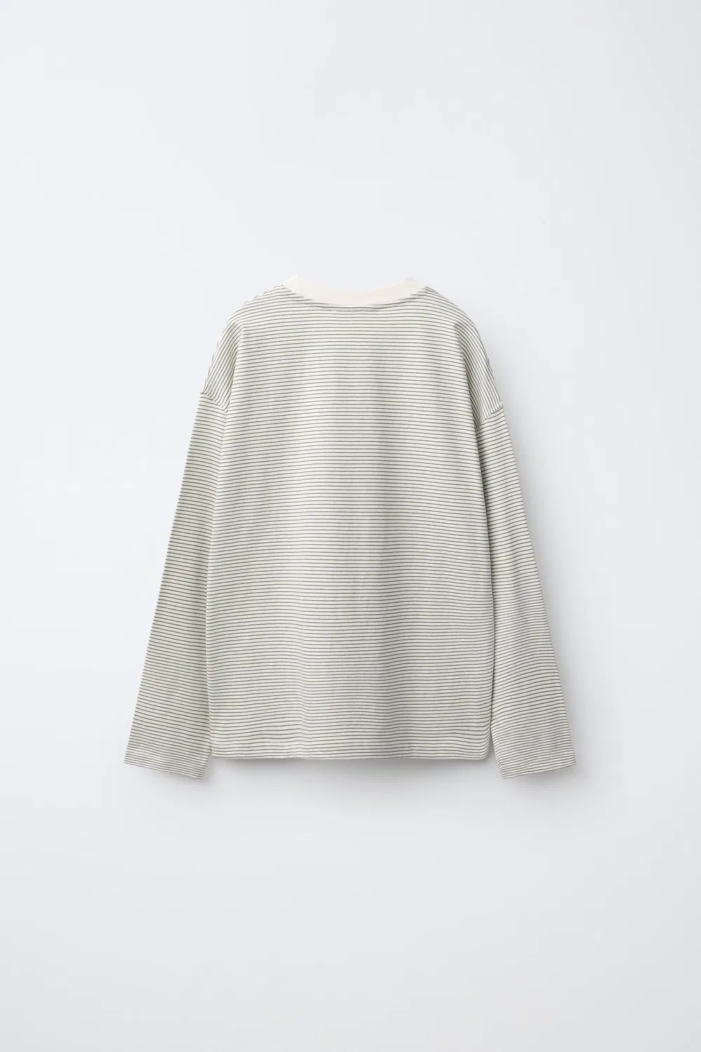 картинка Набор из 3 однотонных футболок ZARA, Green stripe от магазина Одежда+