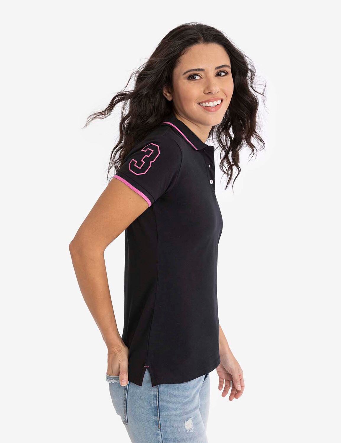 картинка Футболка-поло U.S. Polo Assn. Multitonal Logo Solid, антрацит от магазина Одежда+