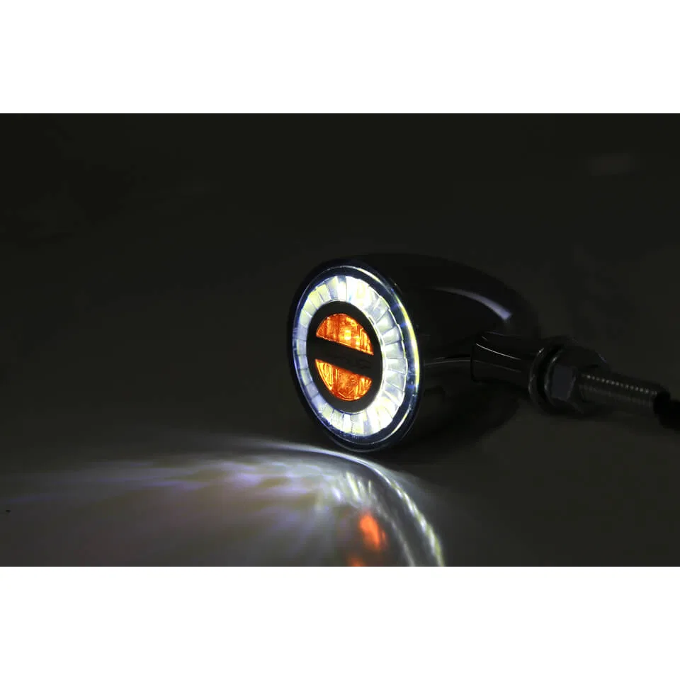 картинка LED поворотник HIGHSIDER ROCKET BULLET хром, Chrom от магазина Одежда+