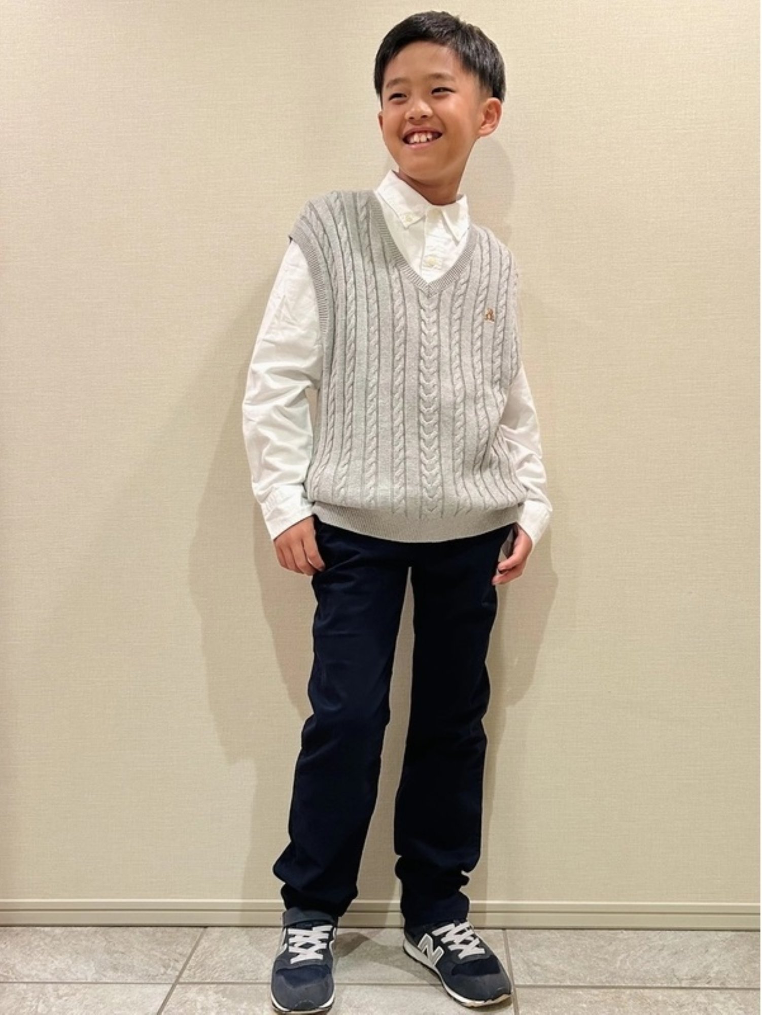 картинка Свободный вязаный жилет крупной вязки Детский Gap, B10_GREY_HEATHER от магазина Одежда+
