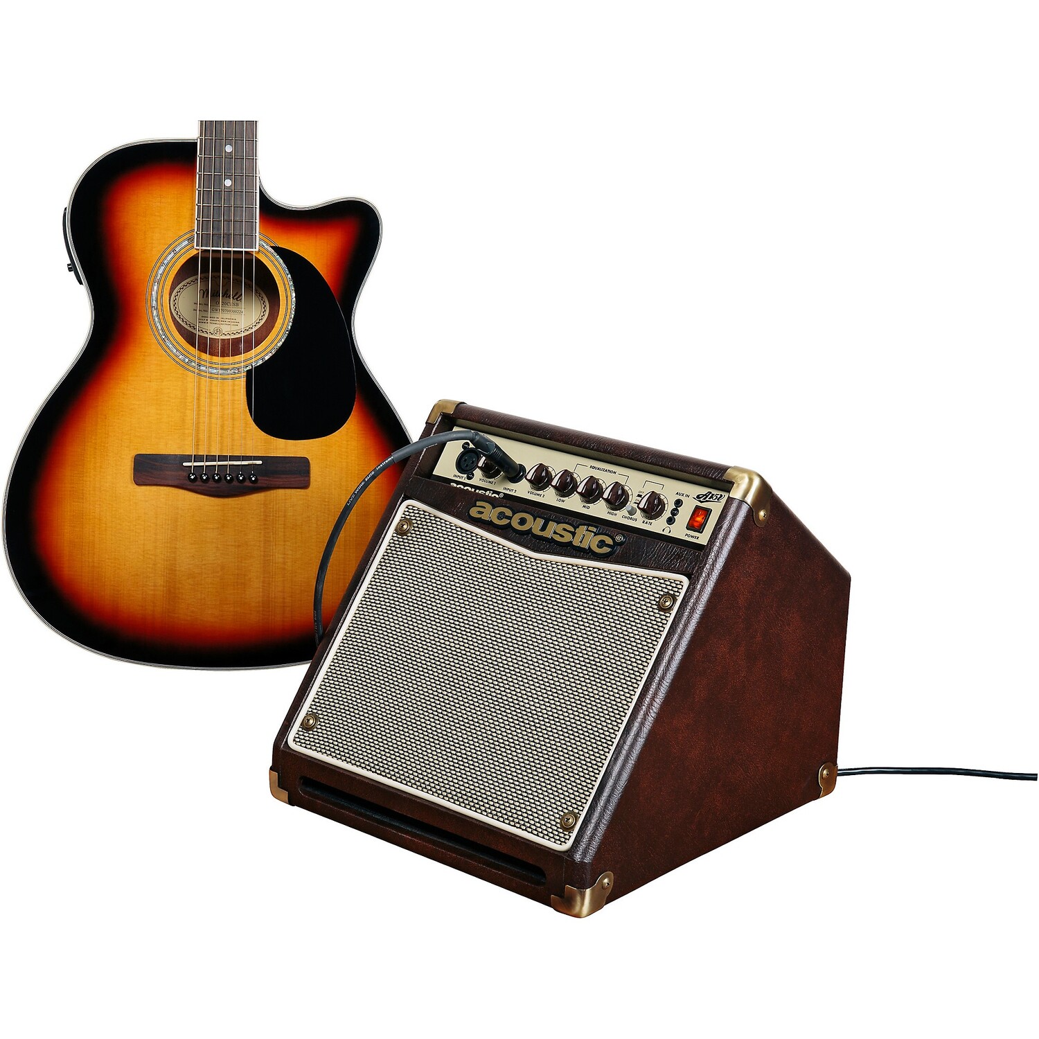 картинка Acoustic A15V 15W 1x6,5 Акустический комбинированный усилитель от магазина Одежда+