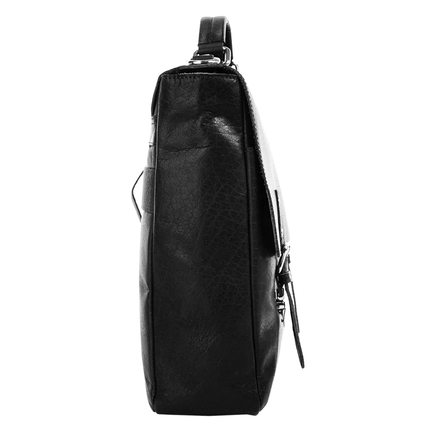 картинка Кожаный портфель MANO, Black от магазина Одежда+