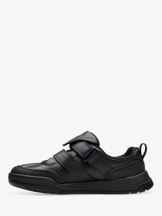картинка Школьные ботинки Clarks Laser Track из кожи, Черные от магазина Одежда+