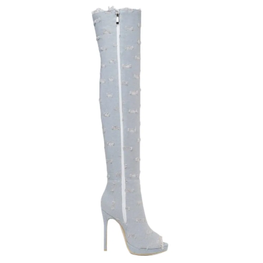 картинка Женские ботильоны на каблуке-шпильке StyliShoes, Light Grey L от магазина Одежда+