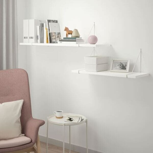 картинка Полка навесная Ikea Bergshult, 80x30 см, белый от магазина Одежда+