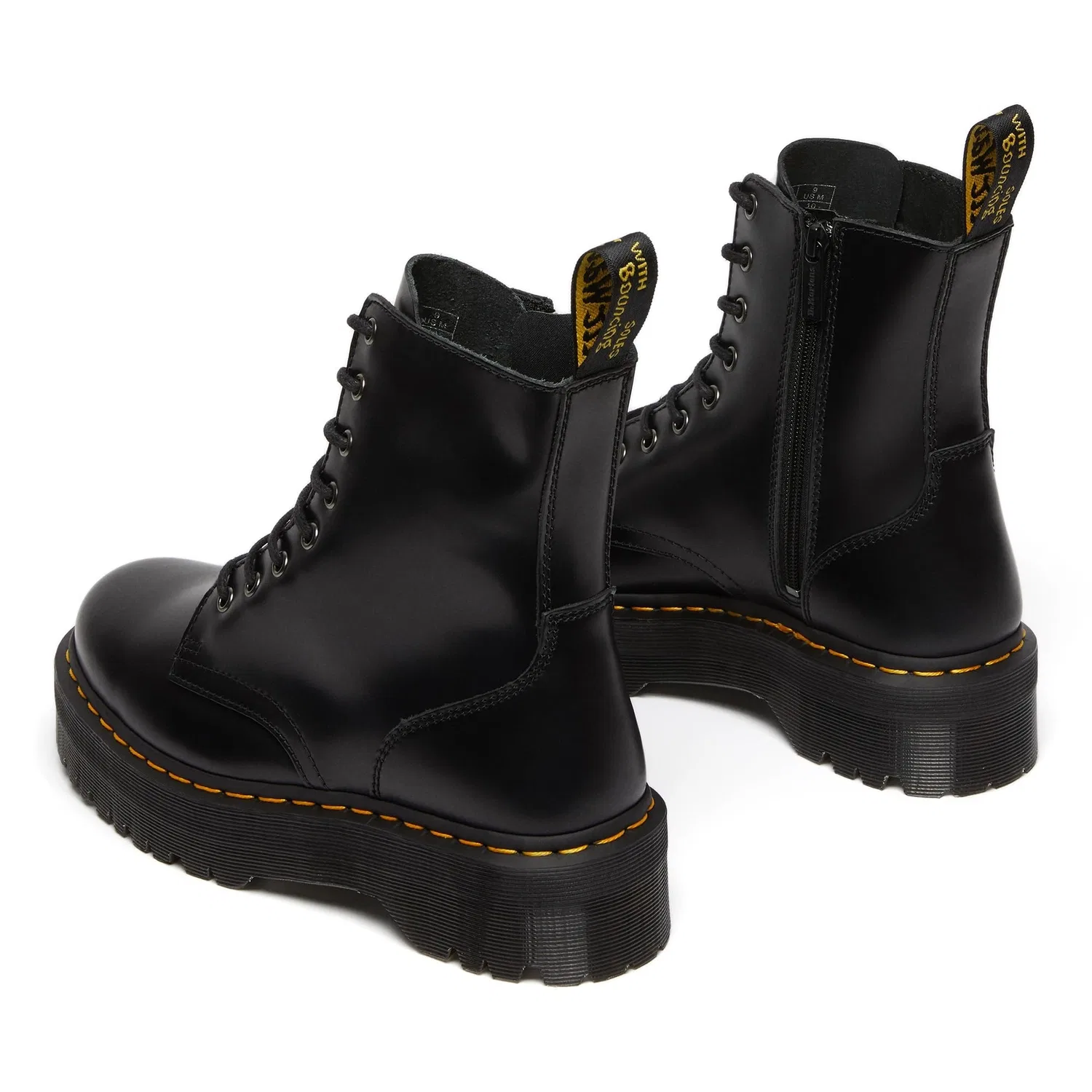 картинка Ботинки мужские Dr. Martens 1460 Milled Smooth, черные полированные от магазина Одежда+