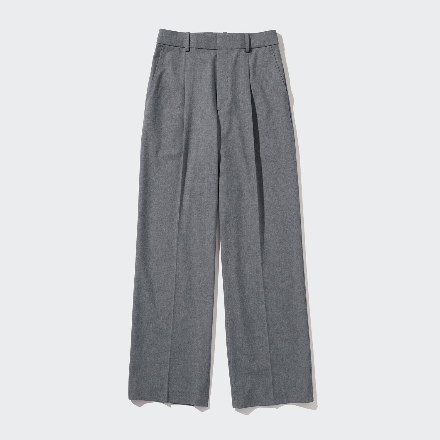 картинка Брюки Uniqlo Pleated Wide, 05 серый от магазина Одежда+