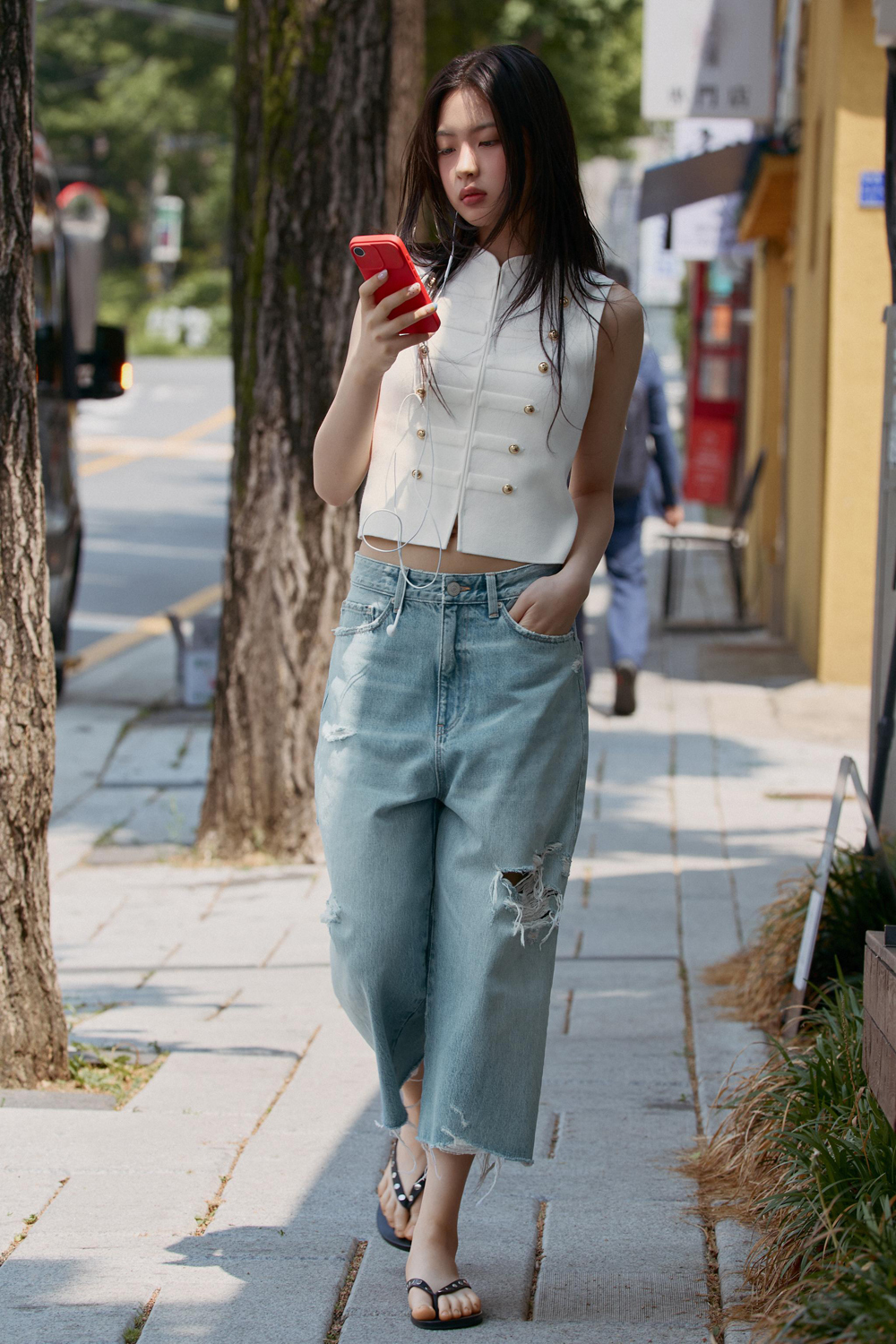 картинка Топ Zara Buttoned Waistcoat, белый от магазина Одежда+