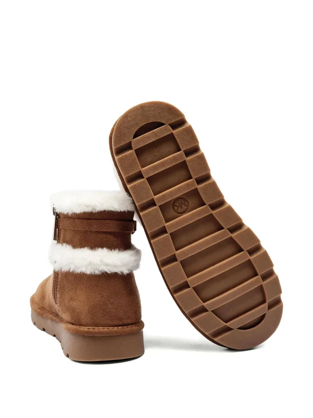 картинка Ботильоны с меховой отделкой Michael Kors Kids, коричневый от магазина Одежда+