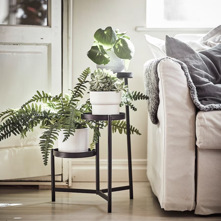 картинка Подставка для растений Ikea Olivblad, 58 см, чёрный от магазина Одежда+