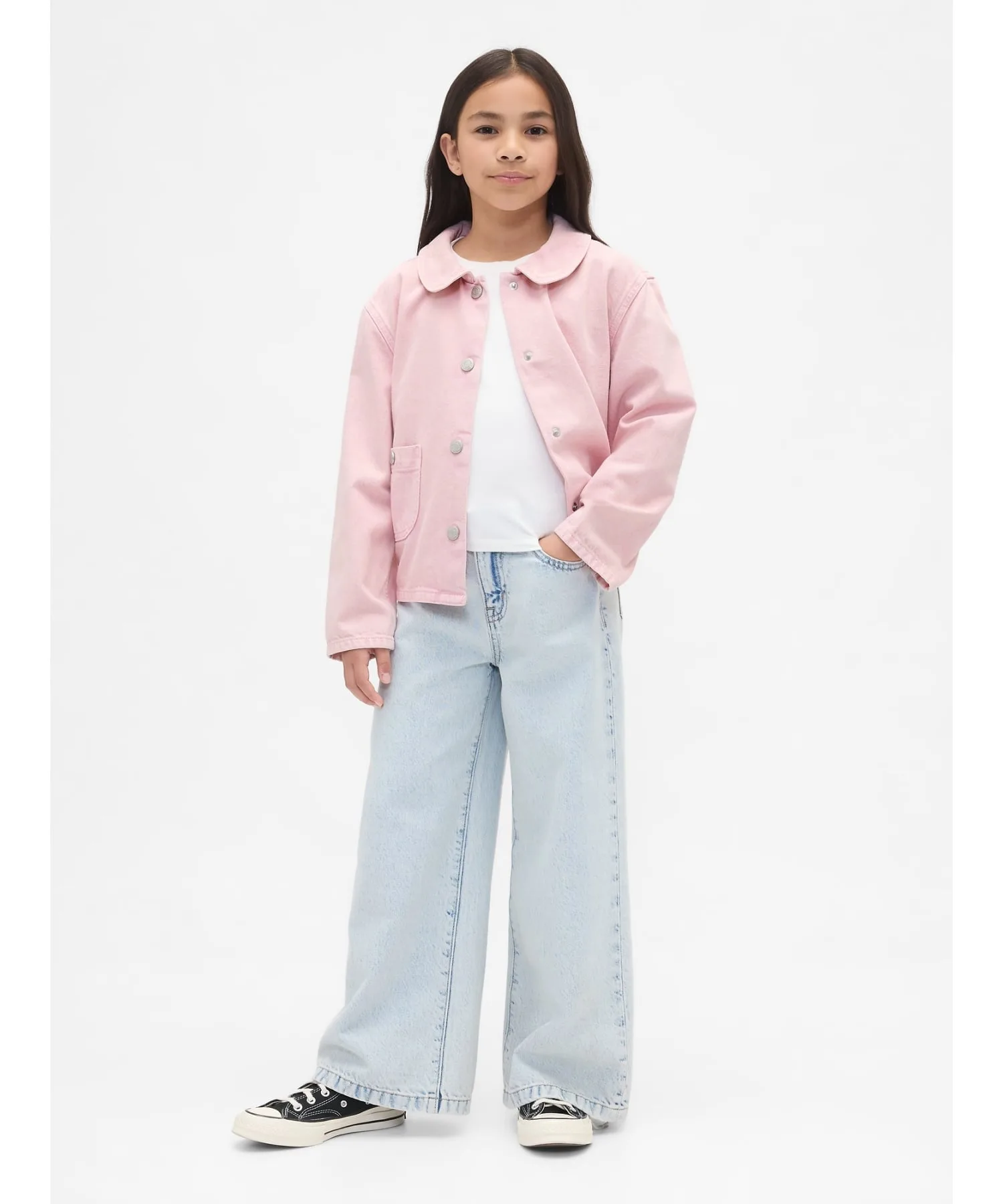 картинка (K) Джинсовая куртка Burn Jacket (детская) GAP, PINK_STANDARD от магазина Одежда+