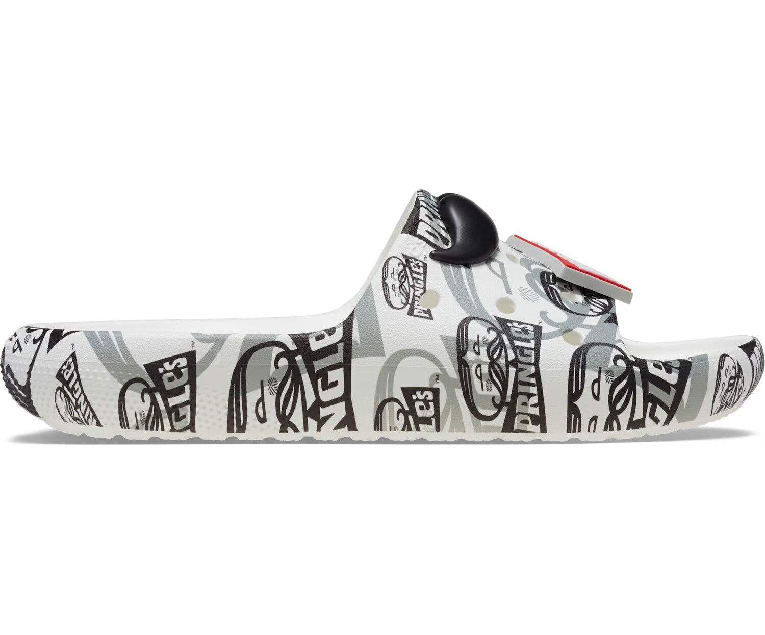 картинка Шлепанцы Crocs Classic x Pringles Unisex, черный/белый от магазина Одежда+