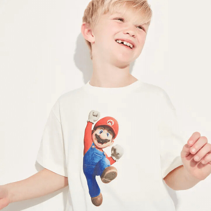 картинка Футболка Uniqlo UT Super Mario Bros. Movie, белый от магазина Одежда+