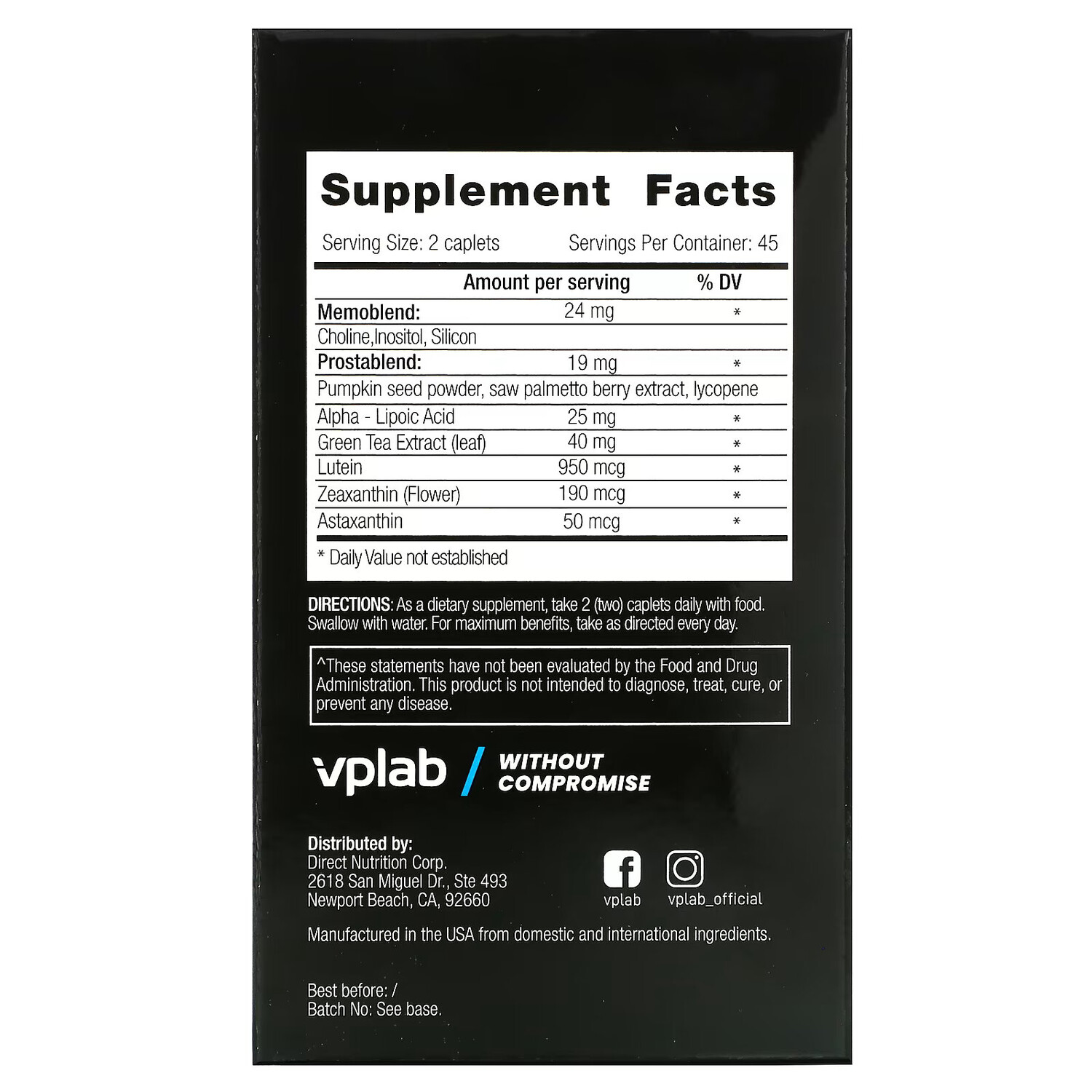 картинка Vplab Ultra Men's: Мультивитамины для активных мужчин от магазина Одежда+