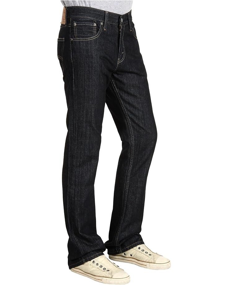 картинка Джинсы Levi’s 527 Slim Bootcut, темно-синий деним классический от магазина Одежда+