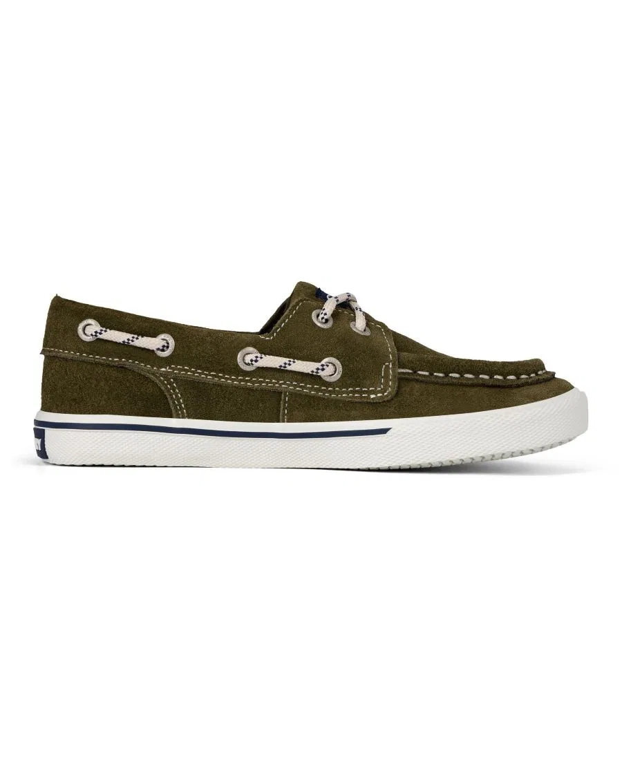 картинка Мокасины-лодочки из замши Bahama Suede Boat Shoe Sperry, Olive от магазина Одежда+