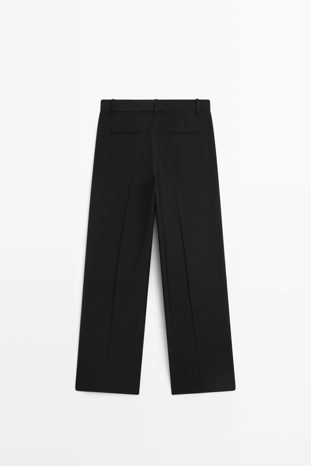 картинка Брюки Massimo Dutti Flowing Straight-Leg, черный от магазина Одежда+