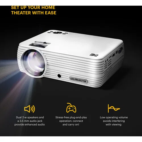 картинка Проектор Kodak Flik X7 HD для домашнего кинотеатра (LED) от магазина Одежда+