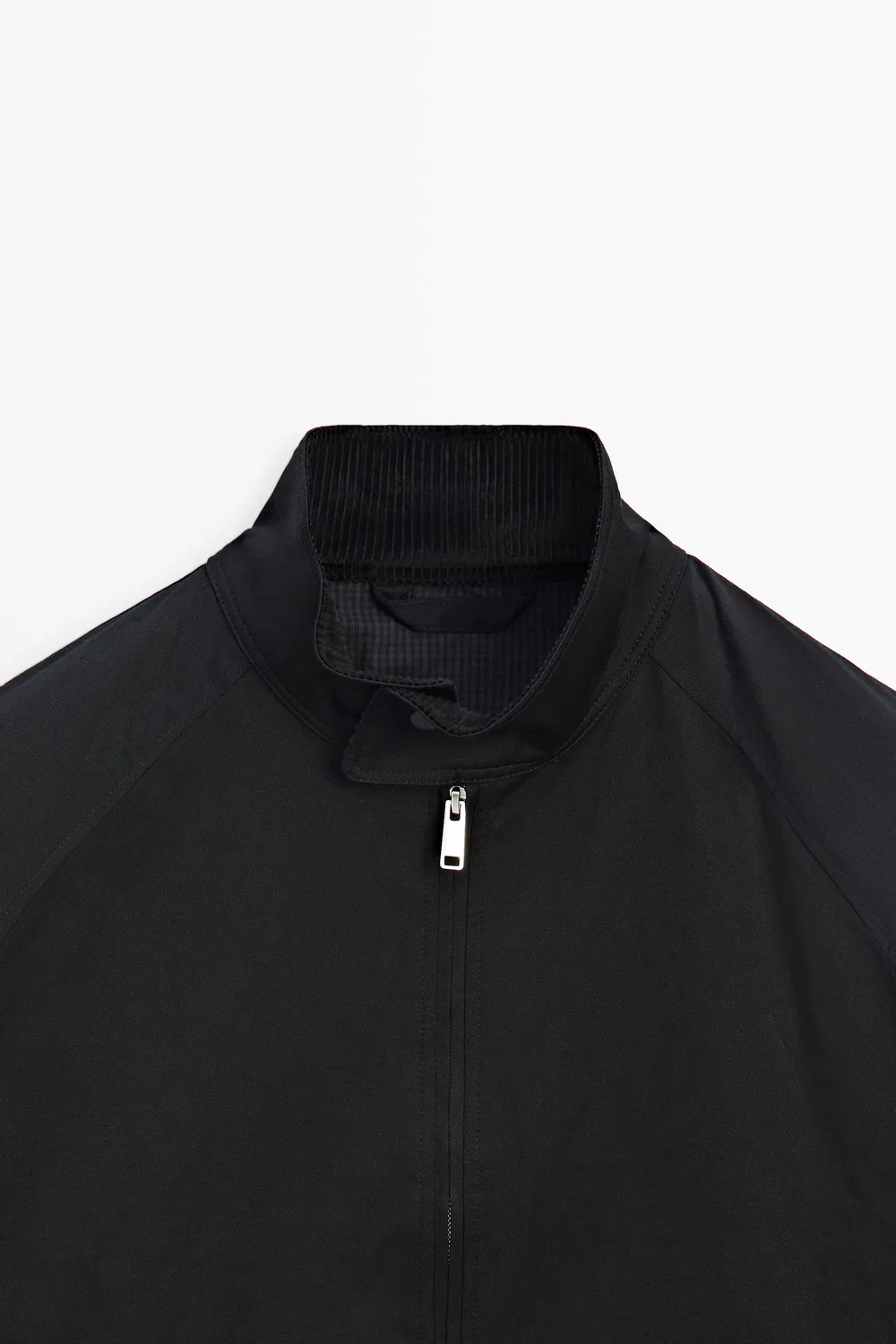 картинка Куртка-бомбер Massimo Dutti With Collar Detail, темно-синий от магазина Одежда+