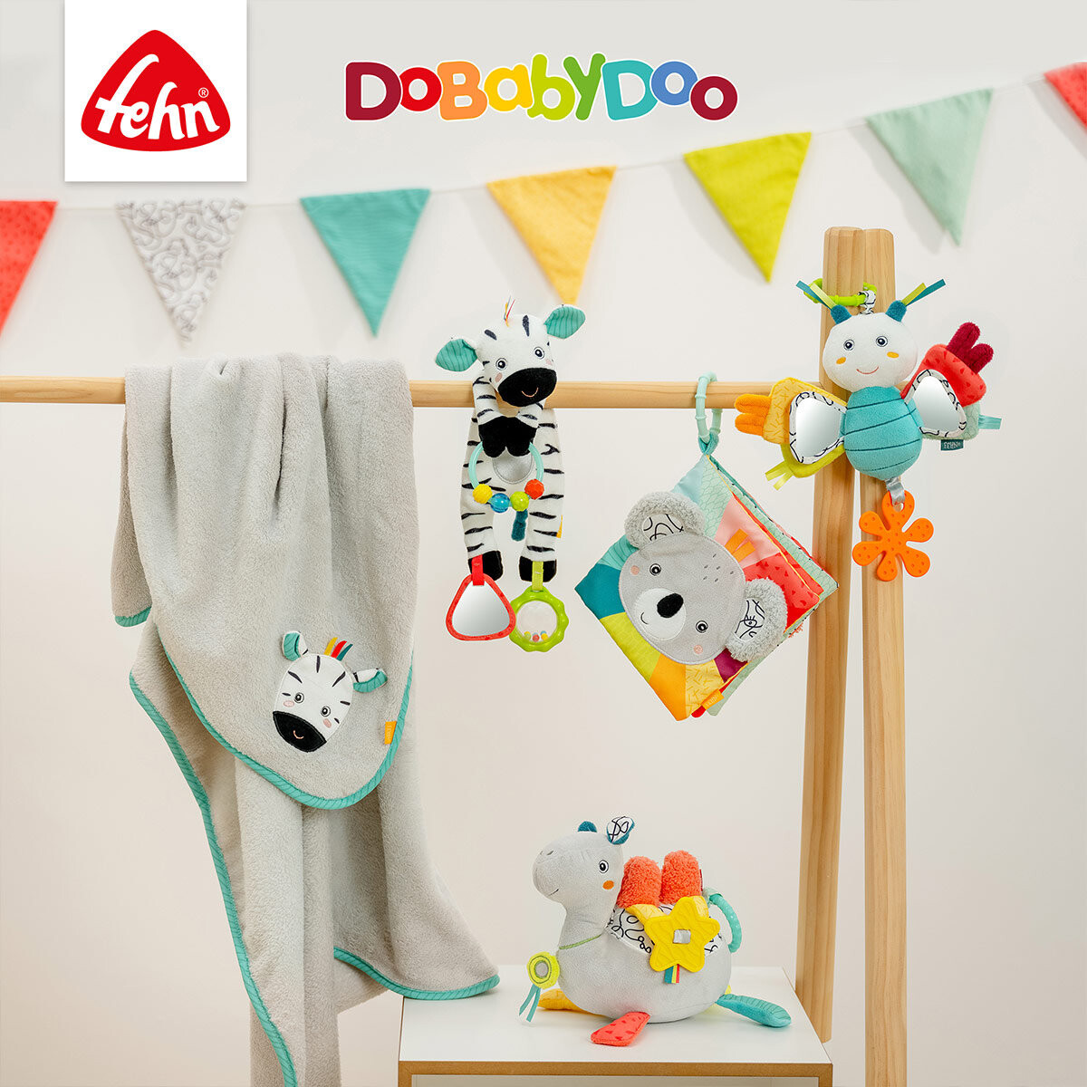 картинка Одеяло Зебра с прорезывателем из коллекции DoBabyDoo. Fehn от магазина Одежда+