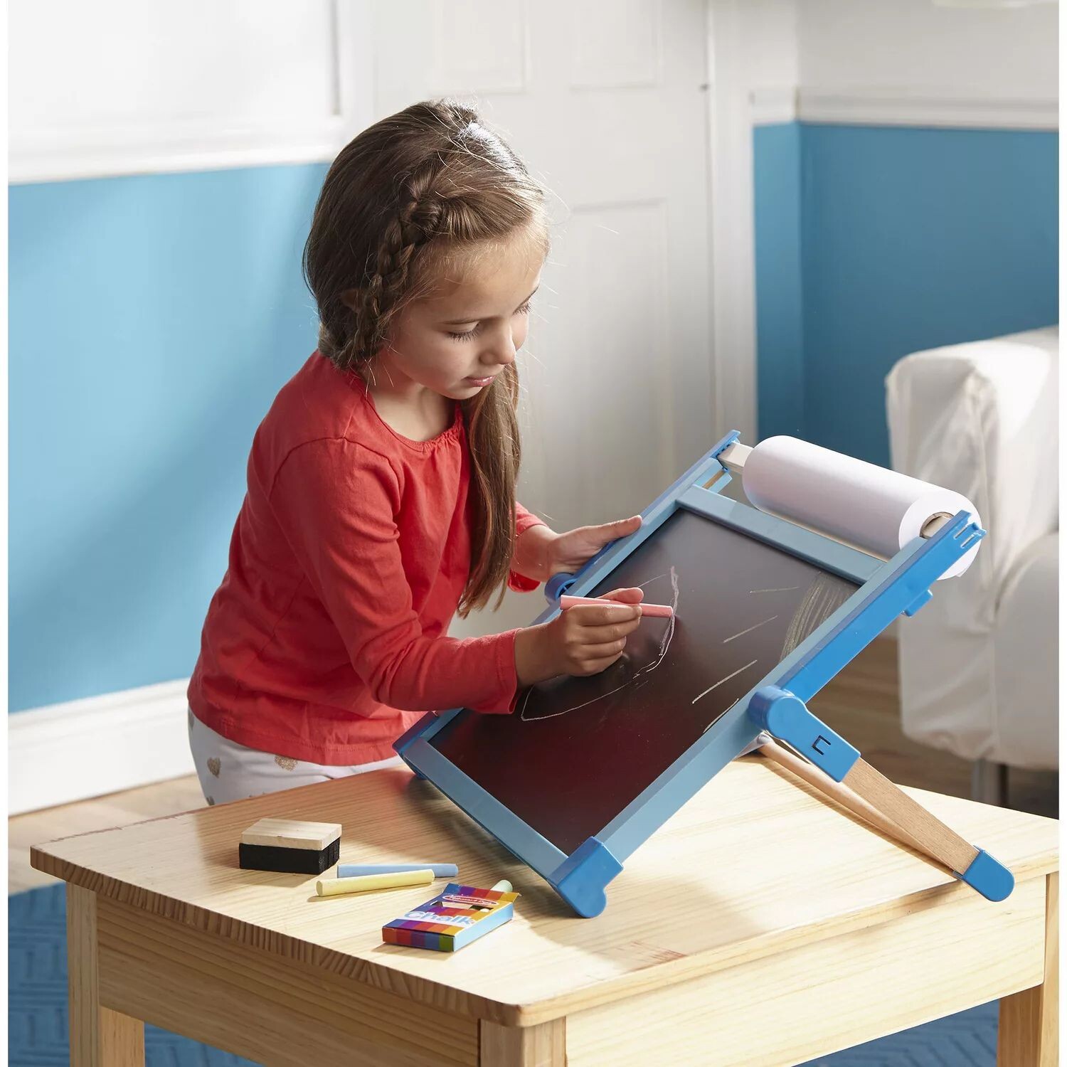 картинка Двусторонний магнитный настольный мольберт Melissa & Doug Melissa & Doug от магазина Одежда+
