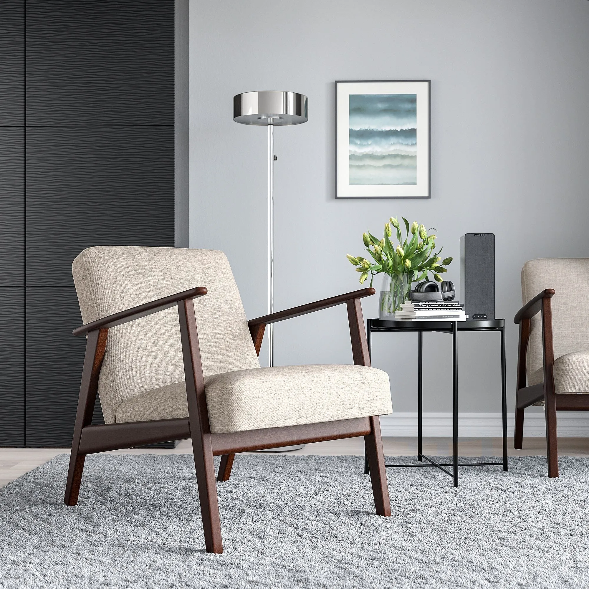 картинка Кресло, киланда светло-бежевый EKENÄSET IKEA от магазина Одежда+