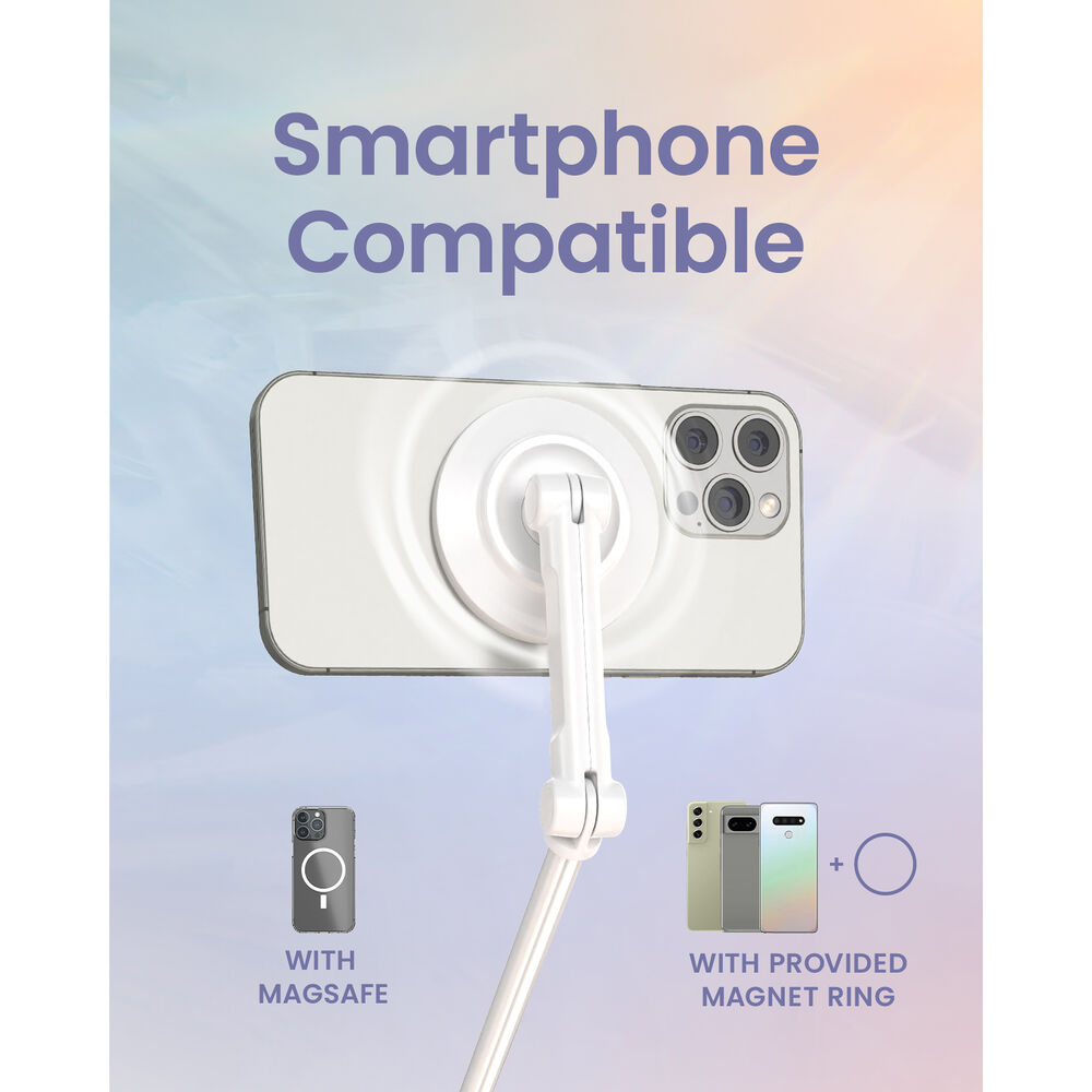 картинка KraftGeek JustTap Magnetic Smartphone Tripod (White) от магазина Одежда+