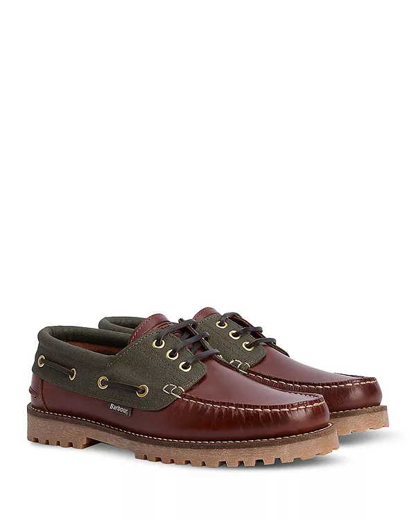 картинка Мужские туфли Barbour Deck, коричневые от магазина Одежда+