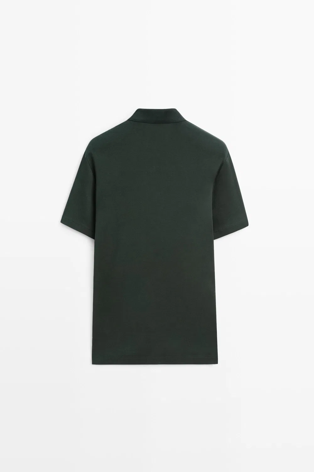 картинка Поло Massimo Dutti 100% Cotton Short Sleeve Shirt, хаки от магазина Одежда+