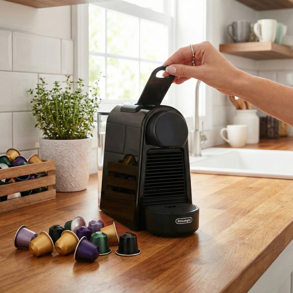 картинка Кофемашина Delonghi Nespresso Essenza Mini EN85.B, черный от магазина Одежда+