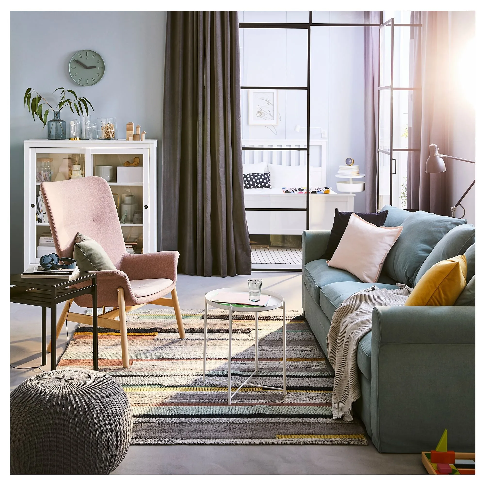 картинка Стол-поднос, белый, 45x53 см, GLADOM IKEA от магазина Одежда+