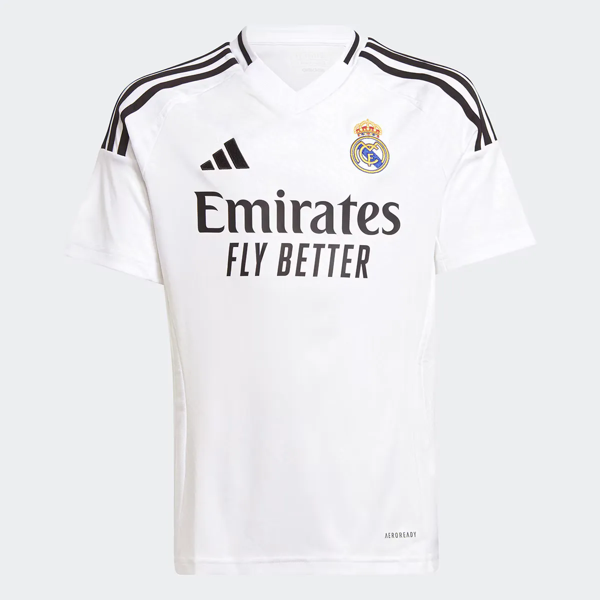 картинка Футболка Adidas Kids' Home ФК «Реал Мадрид» 2024-2025, белый от магазина Одежда+