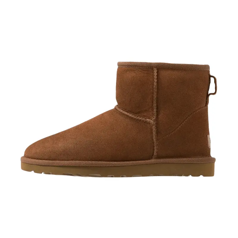 картинка Угги мужские UGG Classic Mini зимние кожаные, коричневый от магазина Одежда+