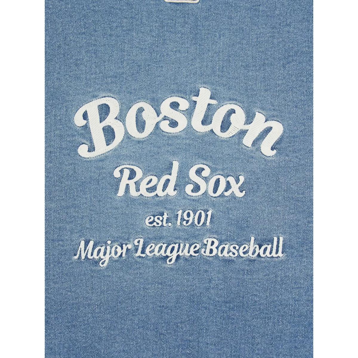 картинка MLB KIDS Бостон ред сокс варьити рубашка blue детская от магазина Одежда+