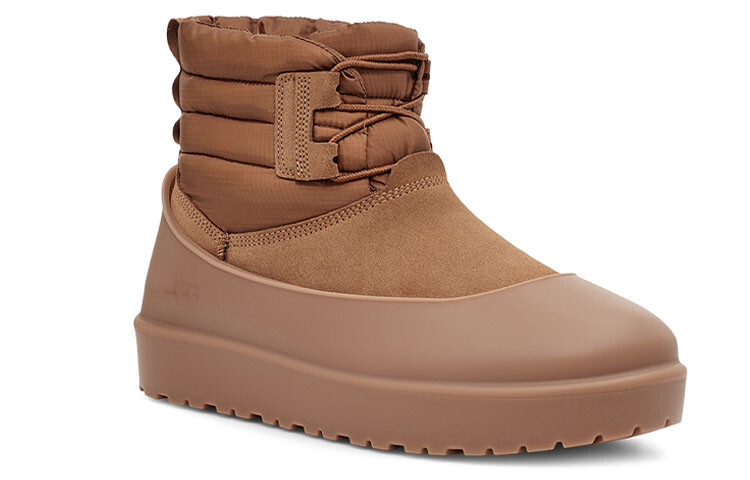 картинка UGG Classic Mini Lace-Up Weather Boot, каштановые от магазина Одежда+