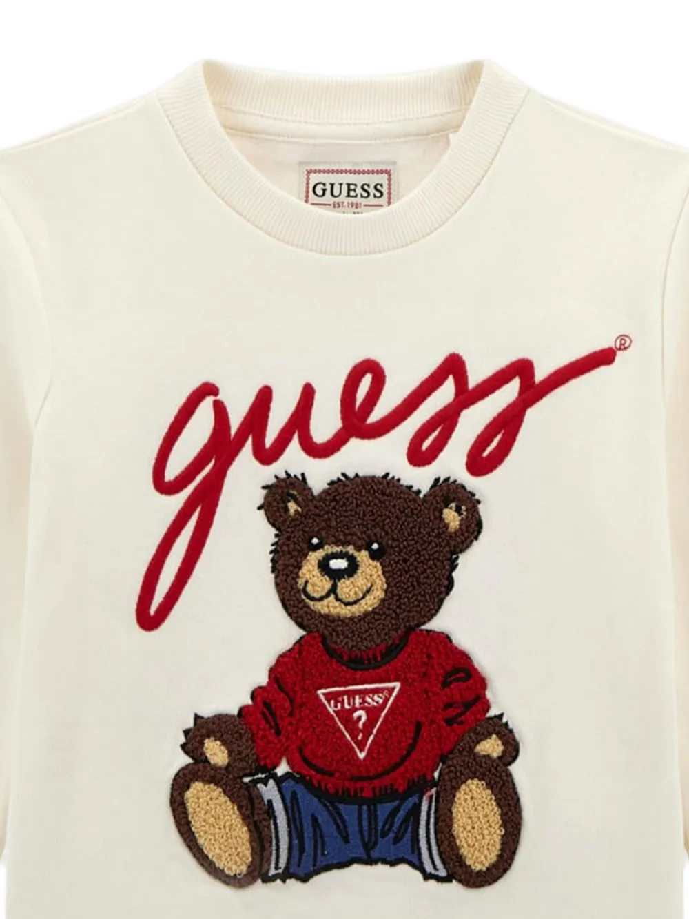 картинка Толстовка с вышивкой Guess Kids, белый от магазина Одежда+