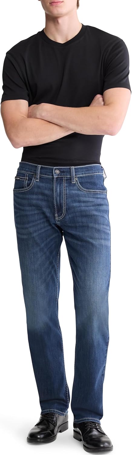 картинка Мужские прямые джинсы Calvin Klein High Stretch, Luster от магазина Одежда+