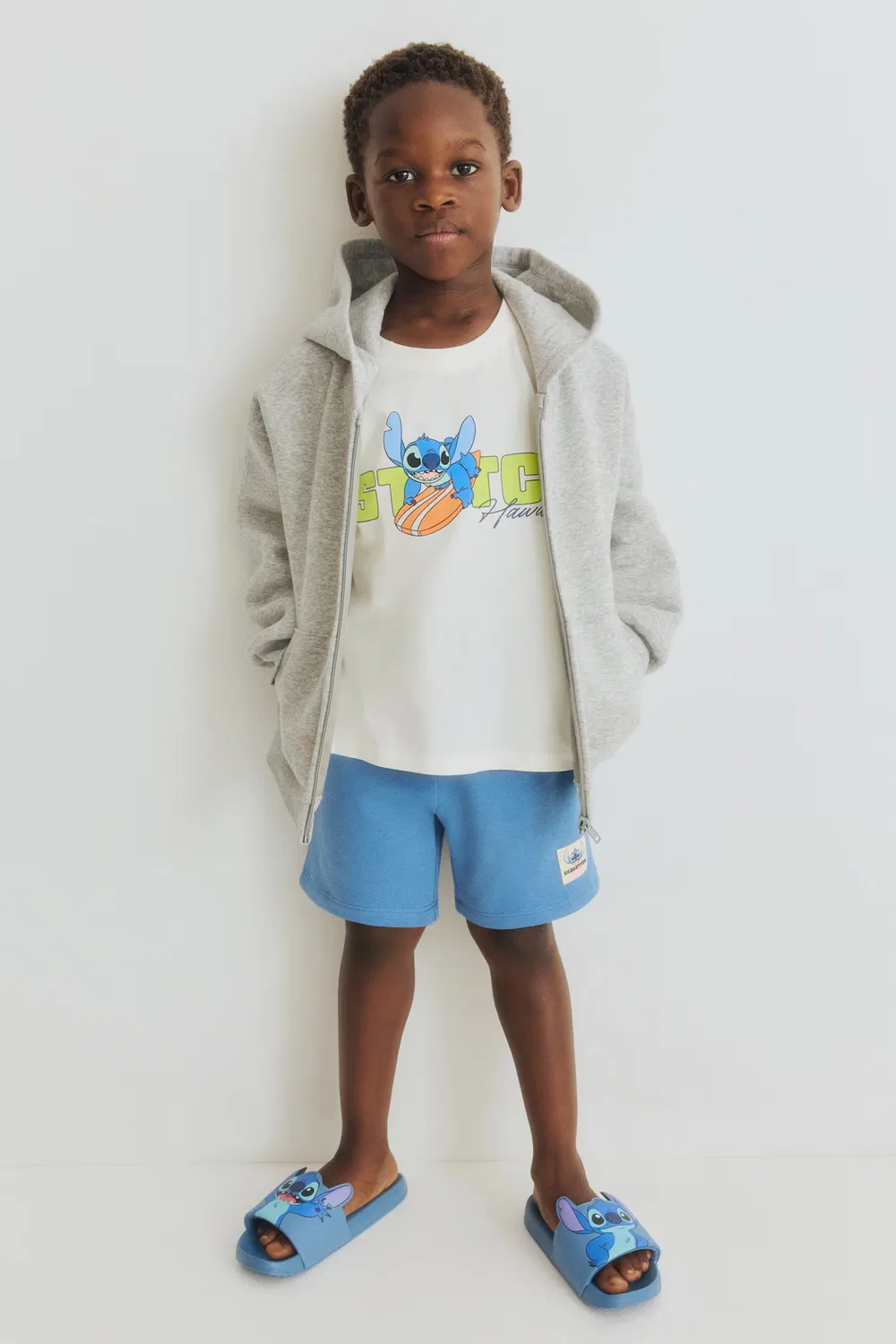 картинка Хлопковая майка с принтом H&M, Weiß/Lilo & Stitch от магазина Одежда+