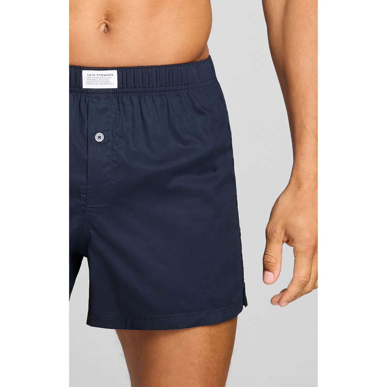картинка Мужские боксеры с эластичным поясом Levi's, Light Blue/Navy от магазина Одежда+
