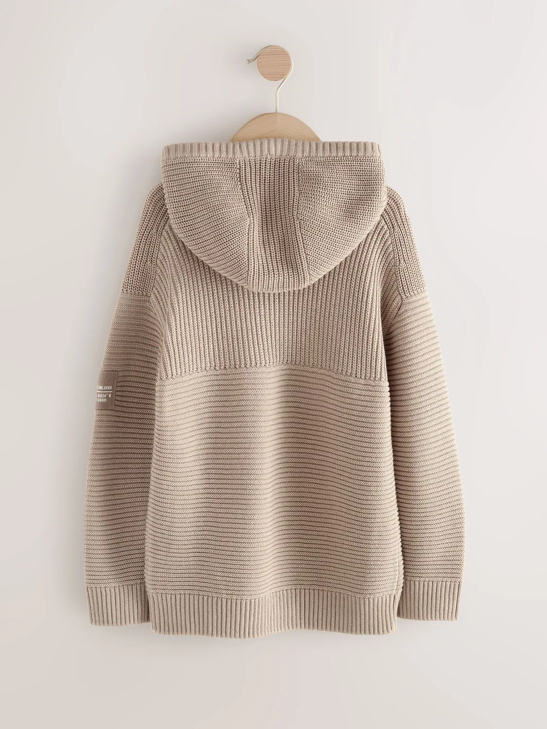 картинка Худи утилитарное вязаное, модель Utility Knitted Hoodie Next, нейтральный от магазина Одежда+
