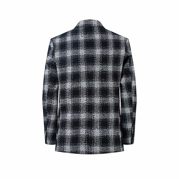 картинка Блейзер для мальчиков slim fit в клетку Elie Balleh, Grey от магазина Одежда+