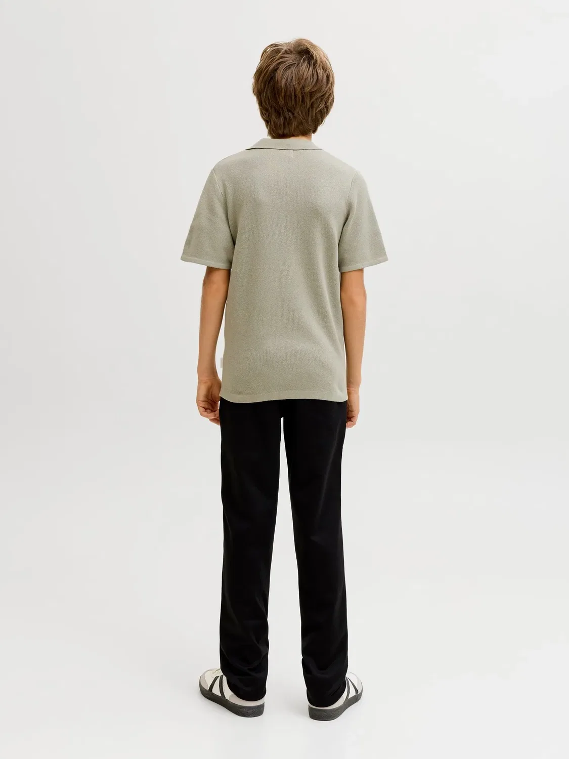 картинка Стрикпольо короткий рукав JACK & JONES Junior, seagrass от магазина Одежда+