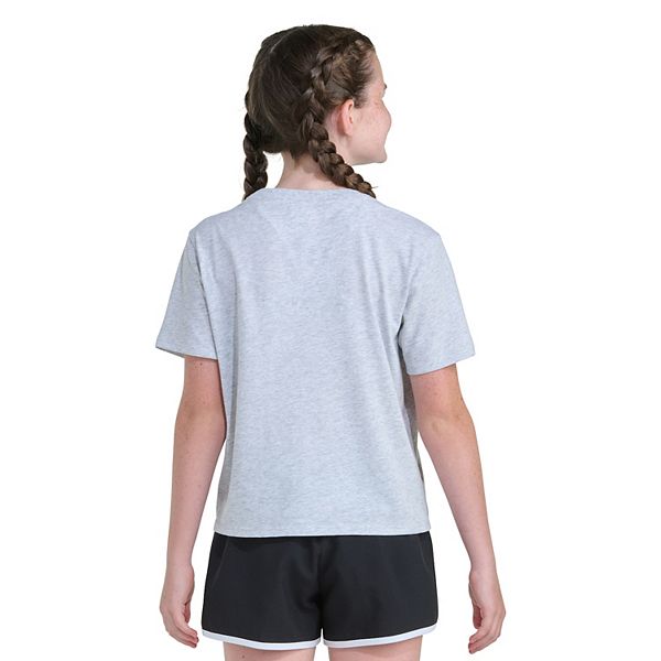 картинка Детская футболка с принтом Girls 7-16 Adidas, Light Gray от магазина Одежда+