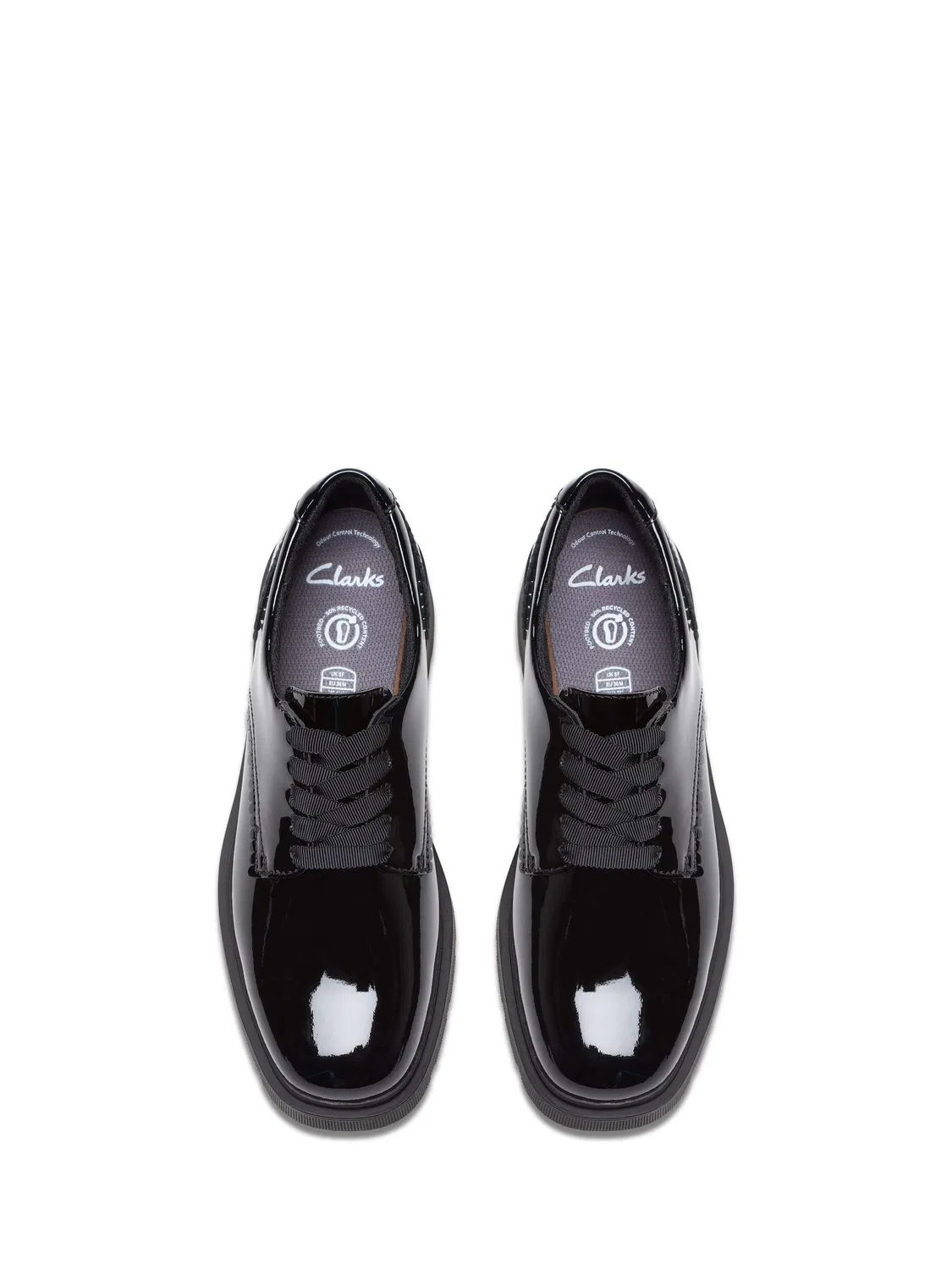 картинка Туфли-оксфорды Eris Pure Clarks, черный лакированный от магазина Одежда+