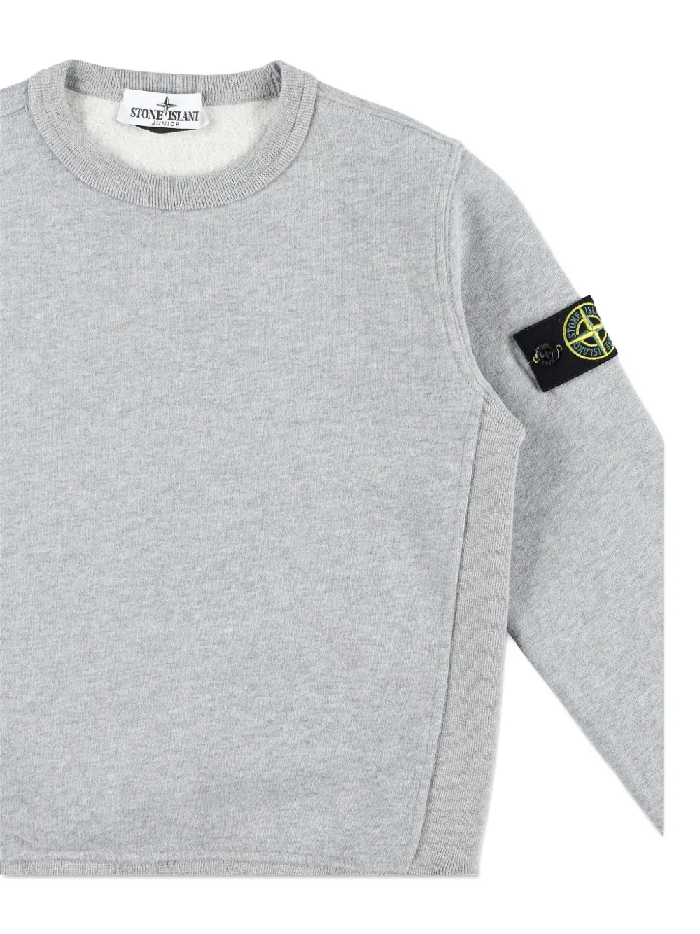 картинка Свитшот с нашивкой-компасом Stone Island Junior, серый от магазина Одежда+