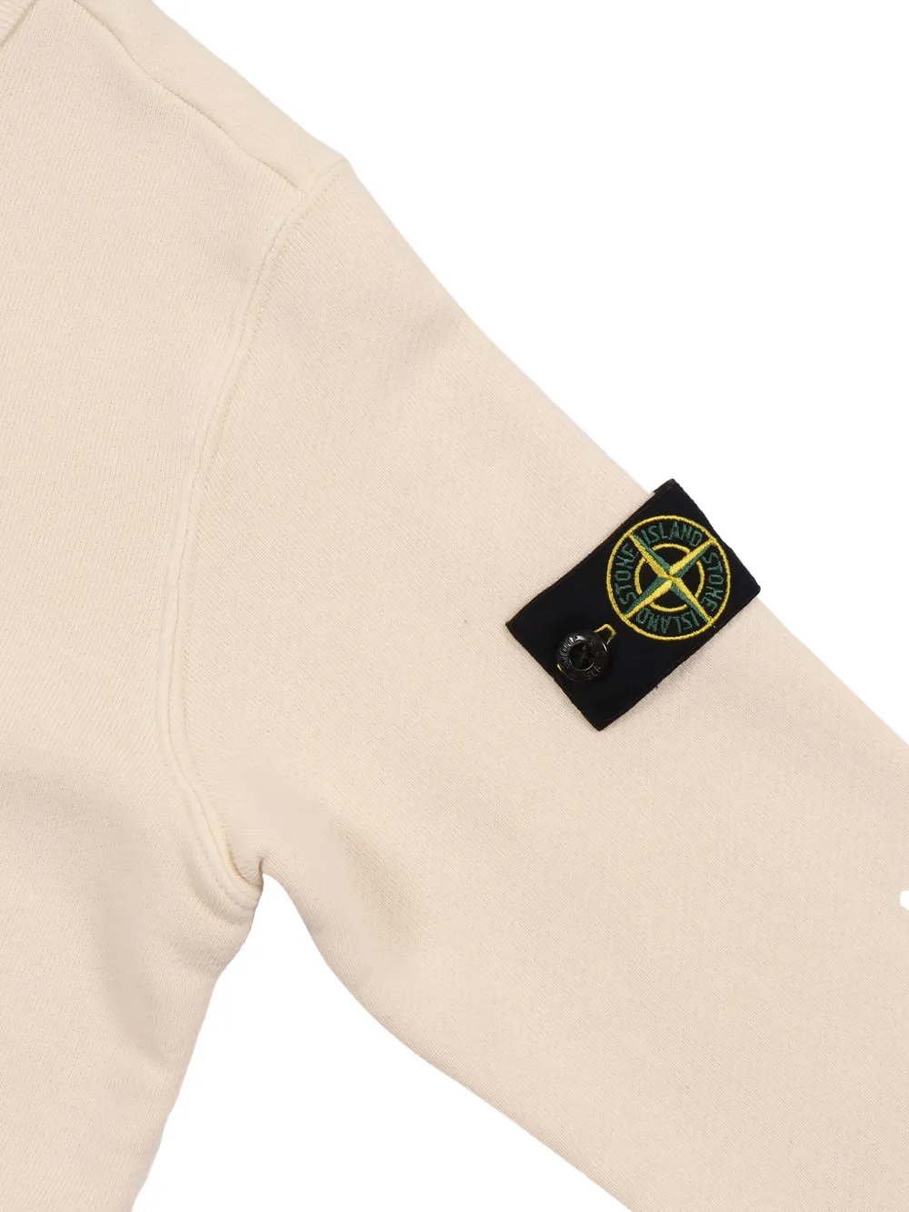 картинка Хлопковый свитшот с нашивкой-компасом Stone Island Junior, белый от магазина Одежда+
