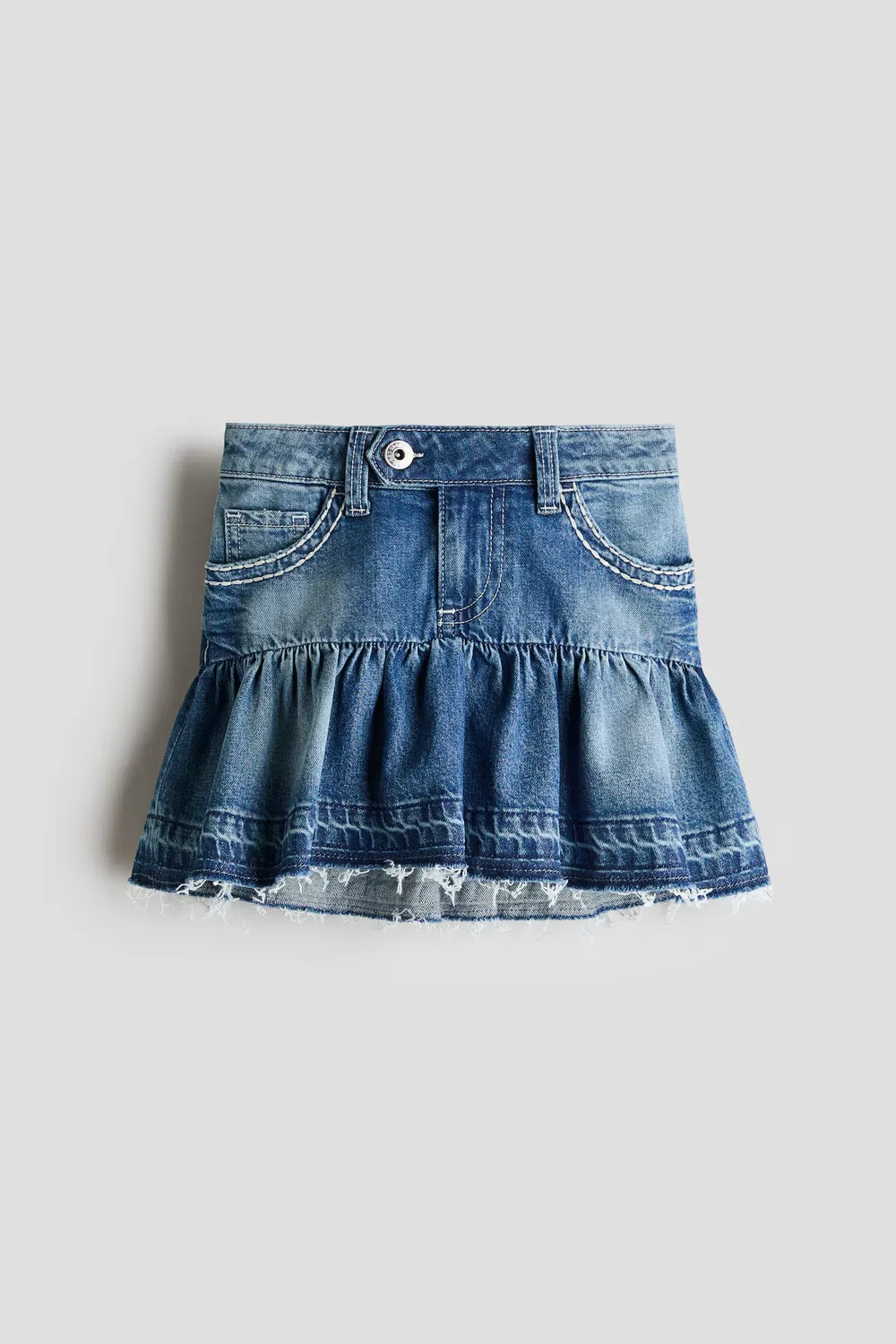 картинка Расклешенная джинсовая юбка H&M, Denimblau от магазина Одежда+